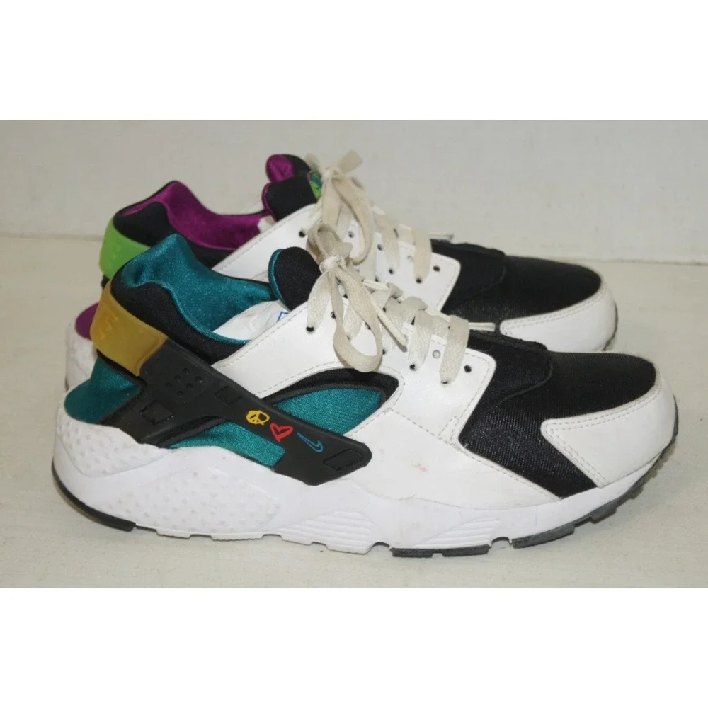 Nike Huarache Run GS Peace Love Size 7Y DM8156-100